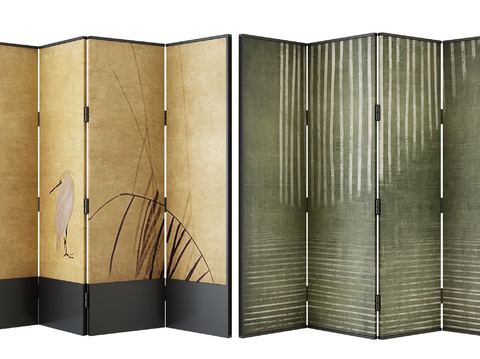 Modern folding screen