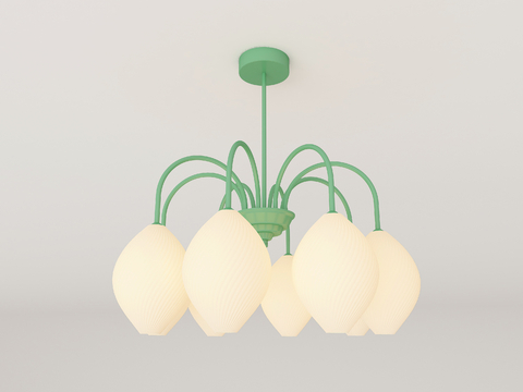 Cream Style chandelier multi-head chandelier