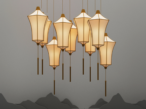 New Chinese Chandelier Lantern