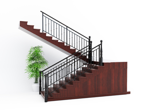 European style stair handrail stair