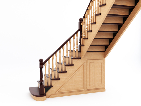 European style stair handrail stair