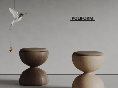 poliform modern stool round stool