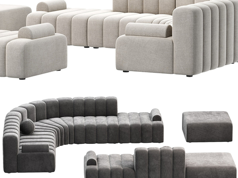 Modern Multiplayer Sofa Corner Sofa