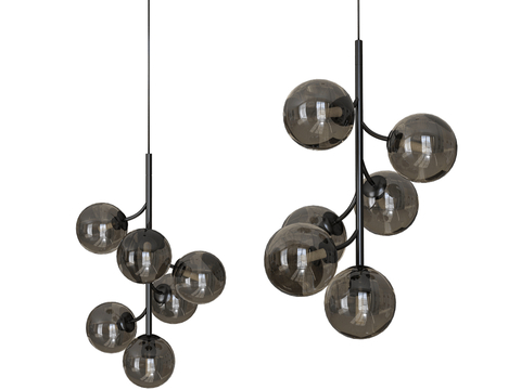 Markslojd glass chandelier multi-head chandelier