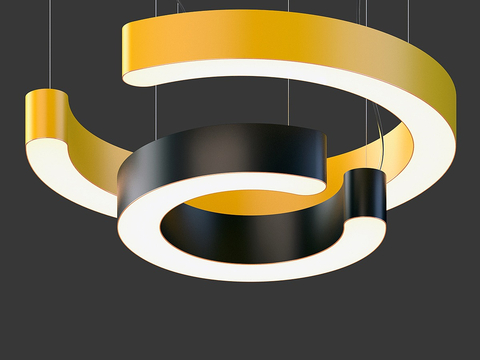 Simple ring chandelier