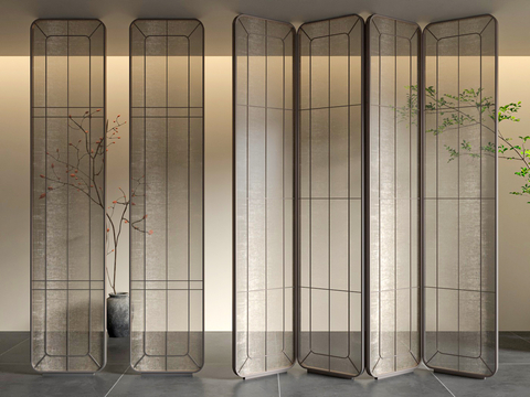 Mid-century Style partition wire glass partition