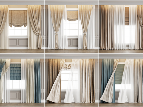 French Curtain Milk Tea Curtain