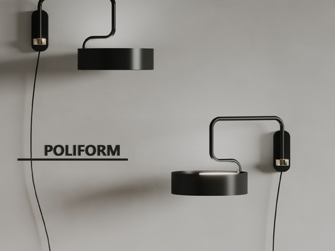 poliform modern wall lamp metal wall lamp