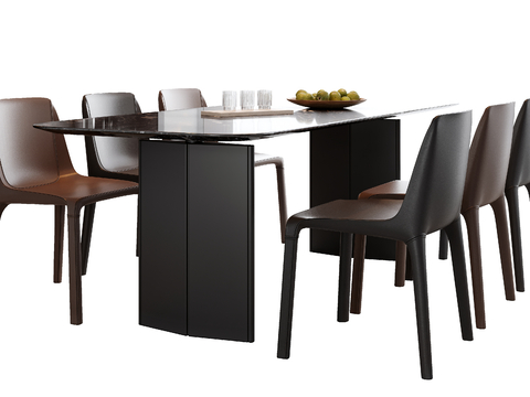 Italian Dining Table and Chair