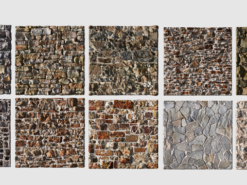 Spliced stone wall, stone base, cultural stone retaining wall