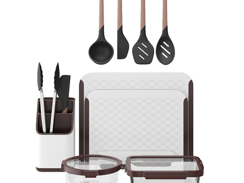 Kitchen supplies spatula spoon lunch box