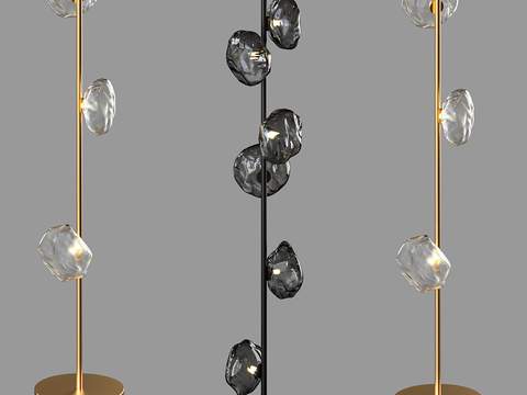 Glass floor lamp Simple floor lamp