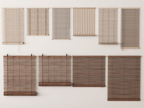 New Chinese-style Curtain Venetian Blinds Draw Curtain