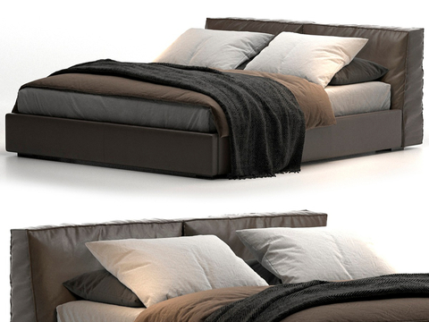 Italian Minimalist Double Bed