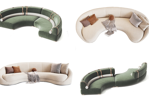 Curved sofa Semi-circular sofa Special-shaped sofa