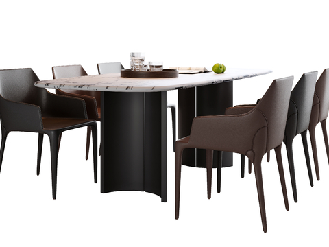 Italian Dining Table and Chair