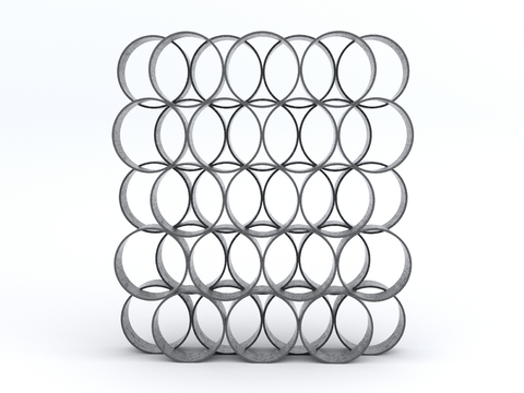 Modern circular partition metal partition