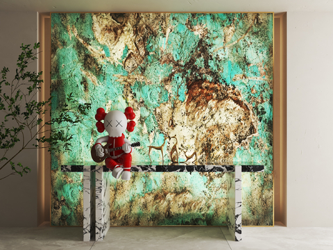 Modern luminous marble transparent marble Panel