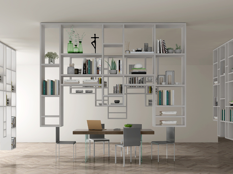 Modern Bookshelf Bookcase Hanging Cabinet