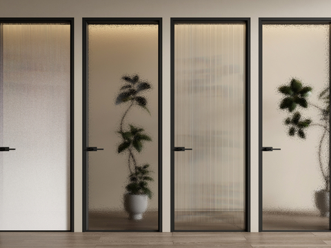 Glass single door Changhong glass door frosted glass door gradient glass door bathroom door