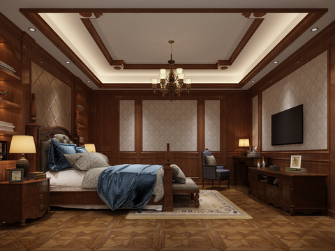 European-style master bedroom