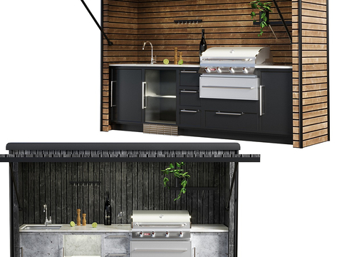 Outdoor Cabinet Barbecue Oven