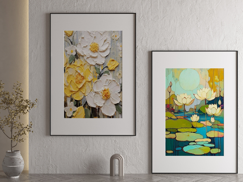 Nordic Oil Painting Flower Painting Decorative Painting