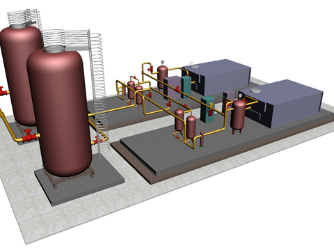 Nitrogen box of hydraulic pipe in nitrogen making workshop