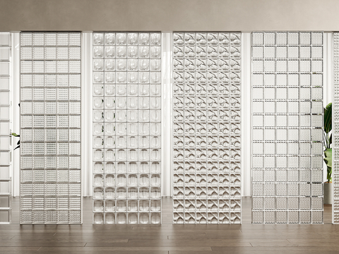 Modern glass brick partition glass partition wall