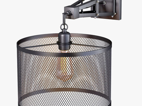 Industrial wind wall lamp