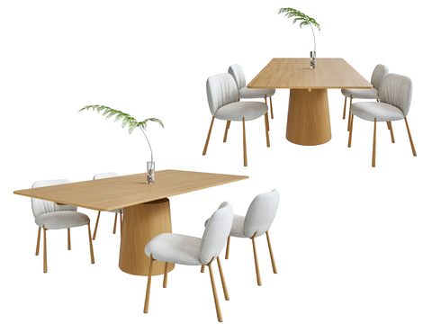 Log-style dining tables and chairs