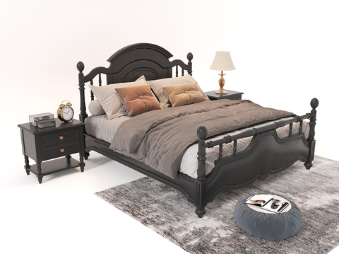 Middle Style Double Bed