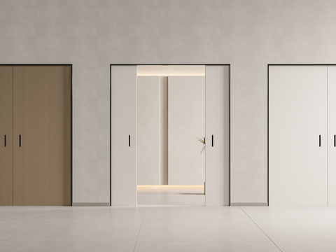 Modern Pocket Door Ghost Door Sliding Door Sliding Door Trackless Sliding Door