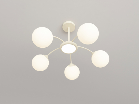 Cream Style chandelier multi-head chandelier