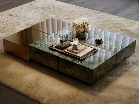 Modern square coffee table