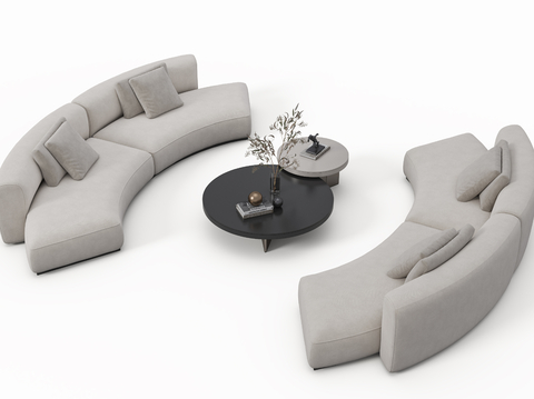 Modern Curved Sofa Sectional Sofa