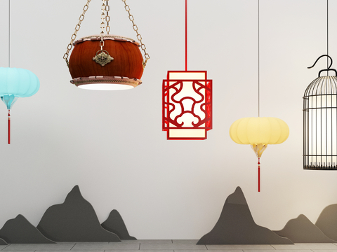 New Chinese Chandelier Zen Chandelier