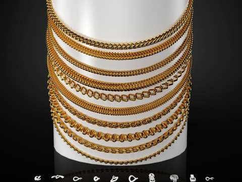 Modern Jewelry Necklace Bracelet Chain Gold Necklace