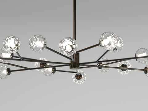 Modern glass chandelier