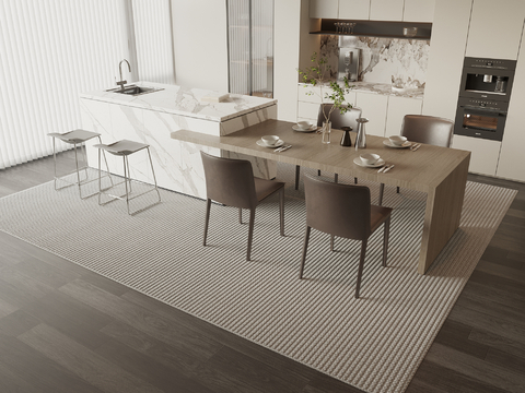 Modern Nakajima Dining Table and Chair