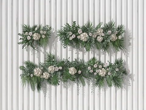 Modern plant wall ornaments