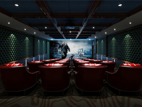 Modern Cinema Video Room Recreation Hall