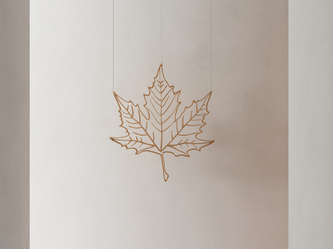 Modern Leaf Pendant Decorative Pendant