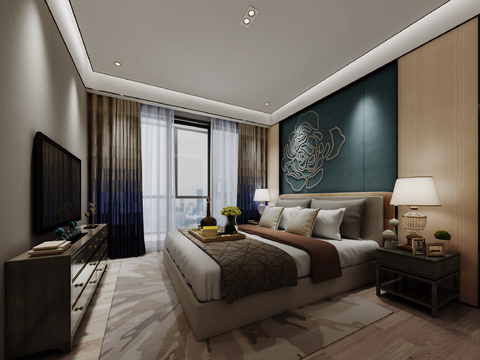 Neoclassical Style Bedroom Master Bedroom