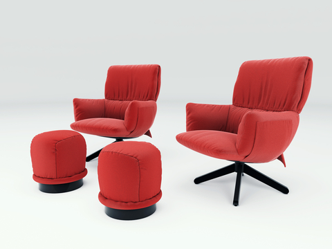 modern Lounge Chair armchair pedal