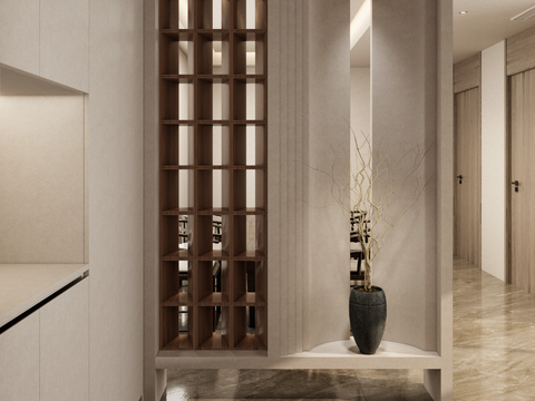 Modern entrance partition