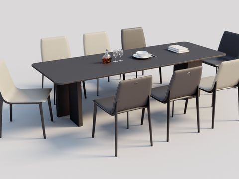 Modern Dining Table and Chair