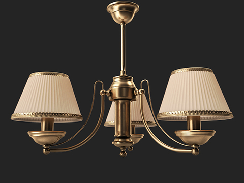 European-style multi-head chandelier