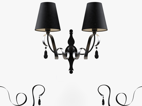 European-style wall lamp double-headed wall lamp