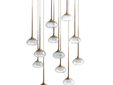 Modern glass chandelier